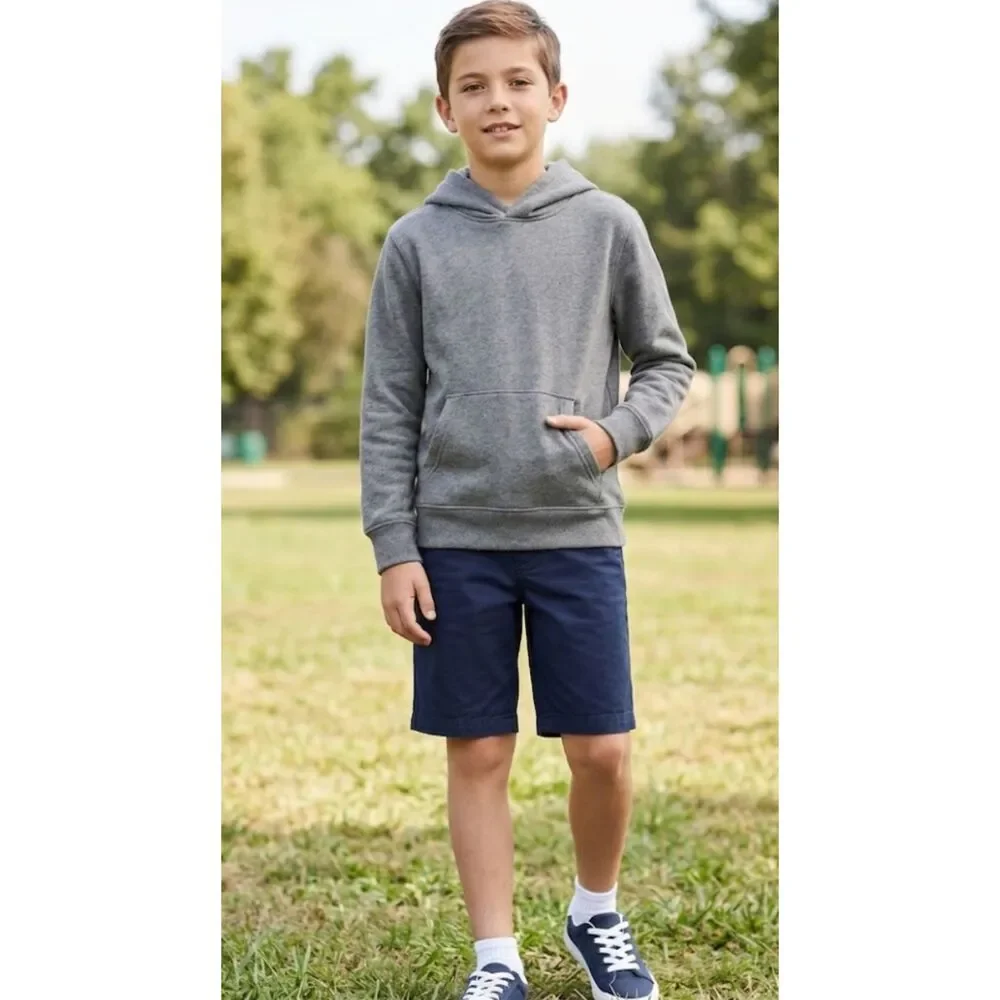 New Gap Kids Uniform Dressy Chino Shorts  Navy Blue Boys Size 14 Slim